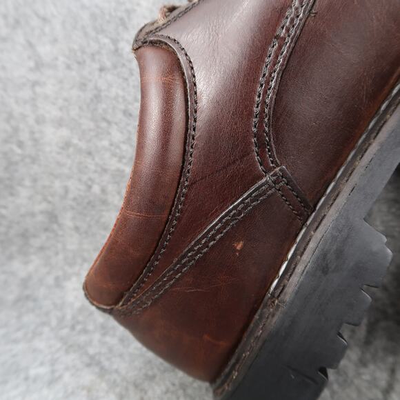 Frye Shoes Men 8.5 Oxford Derby Leather Roswell Dress Vintage Retro Brown Chunky main image 13